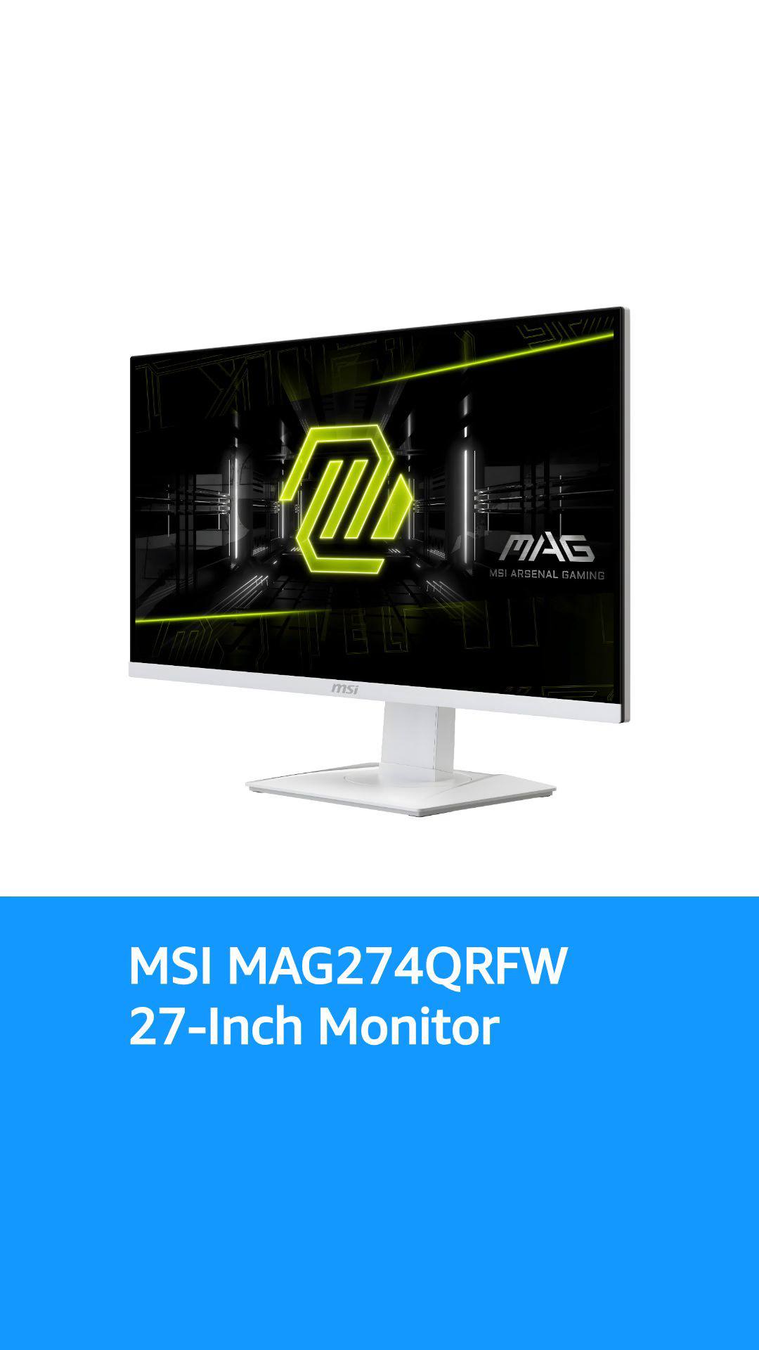 MSI MAG274QRFW 27-inch 2560 x 1440 (QHD) Computer Monitor, 180Hz
