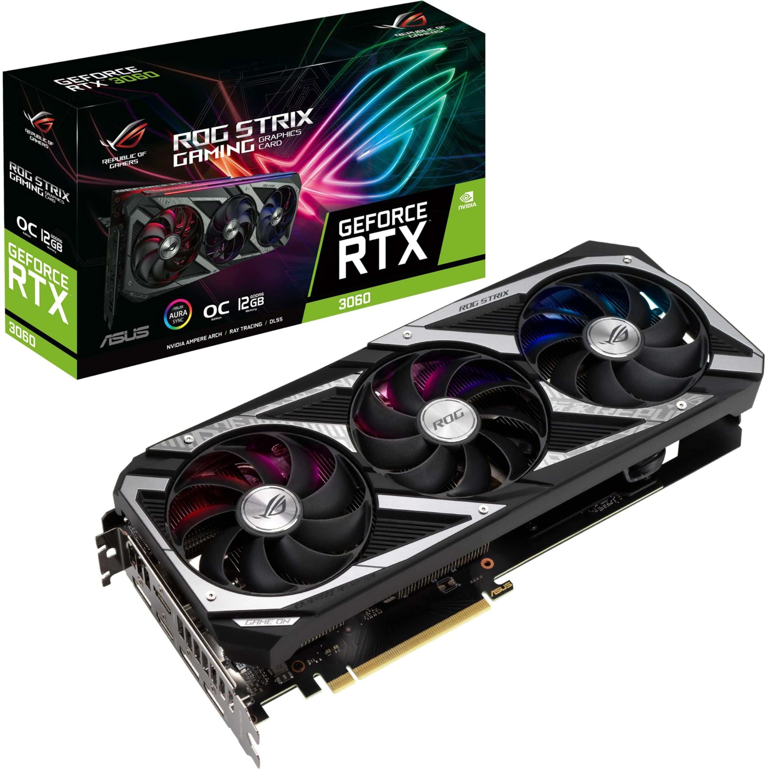 Amazon.com: ASUS ROG Strix NVIDIA GeForce RTX 3060 V2 OC Edition