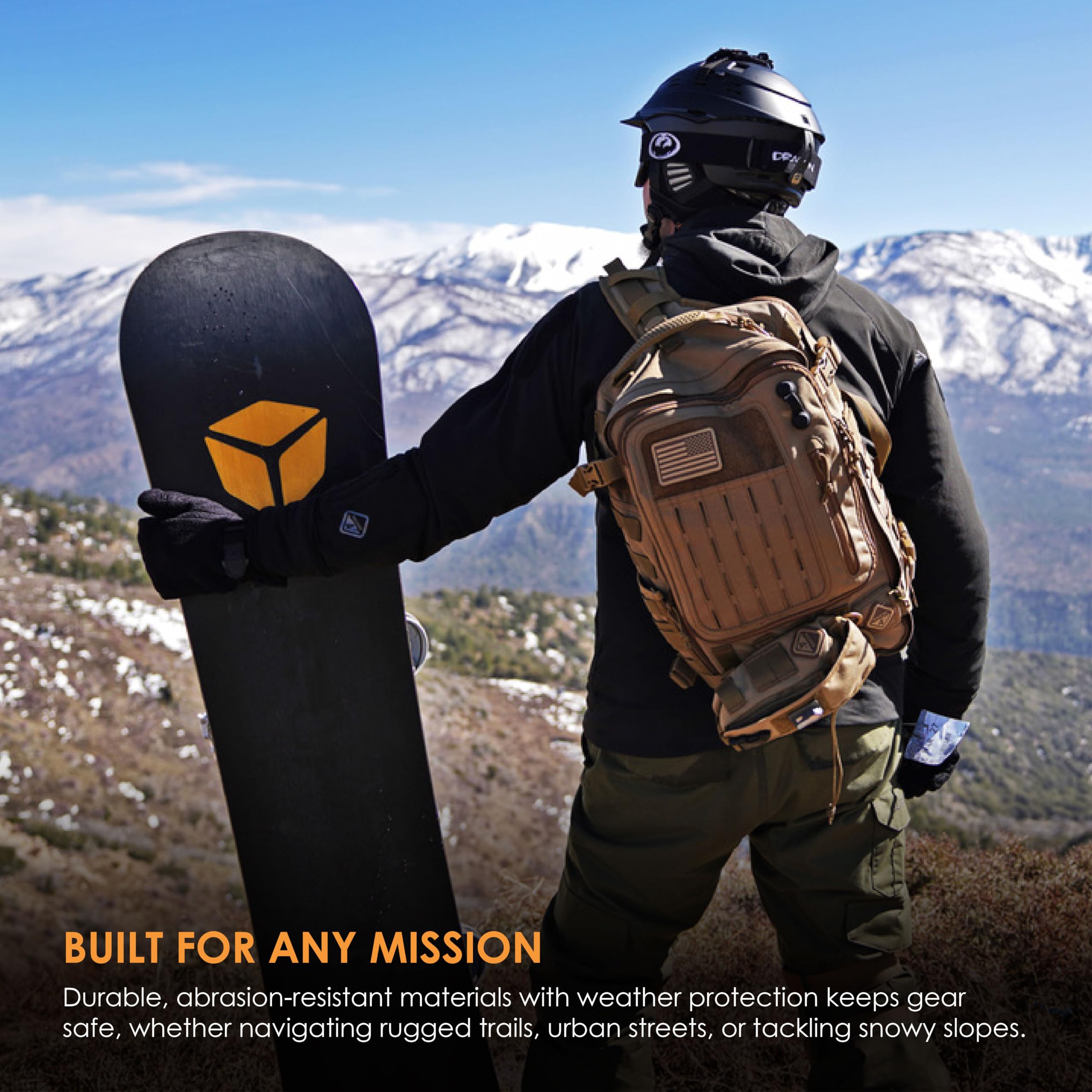 Hazard 4 Sidewinder: Full-Sized Laptop Sling Pack - Coyote