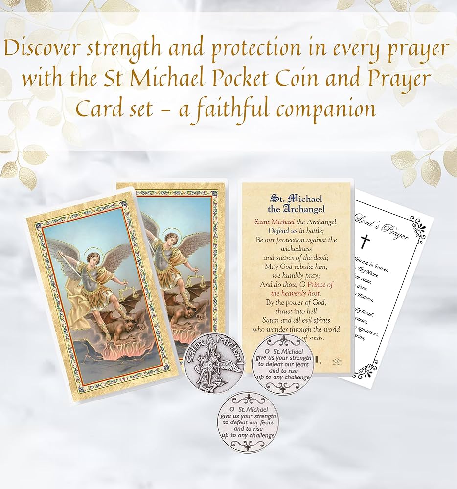 Amazon.co.jp: 大天使ミカエル ポケットコイン - 聖ミカエルの祈り