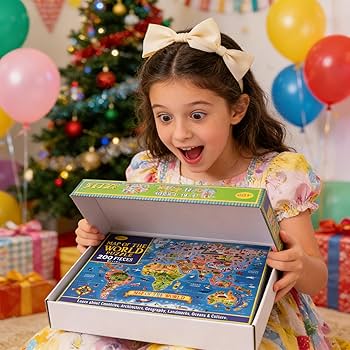 Amazon | NANXJIUR 200ピース 世界地図 ジグソーパズル 4-8歳のお子様