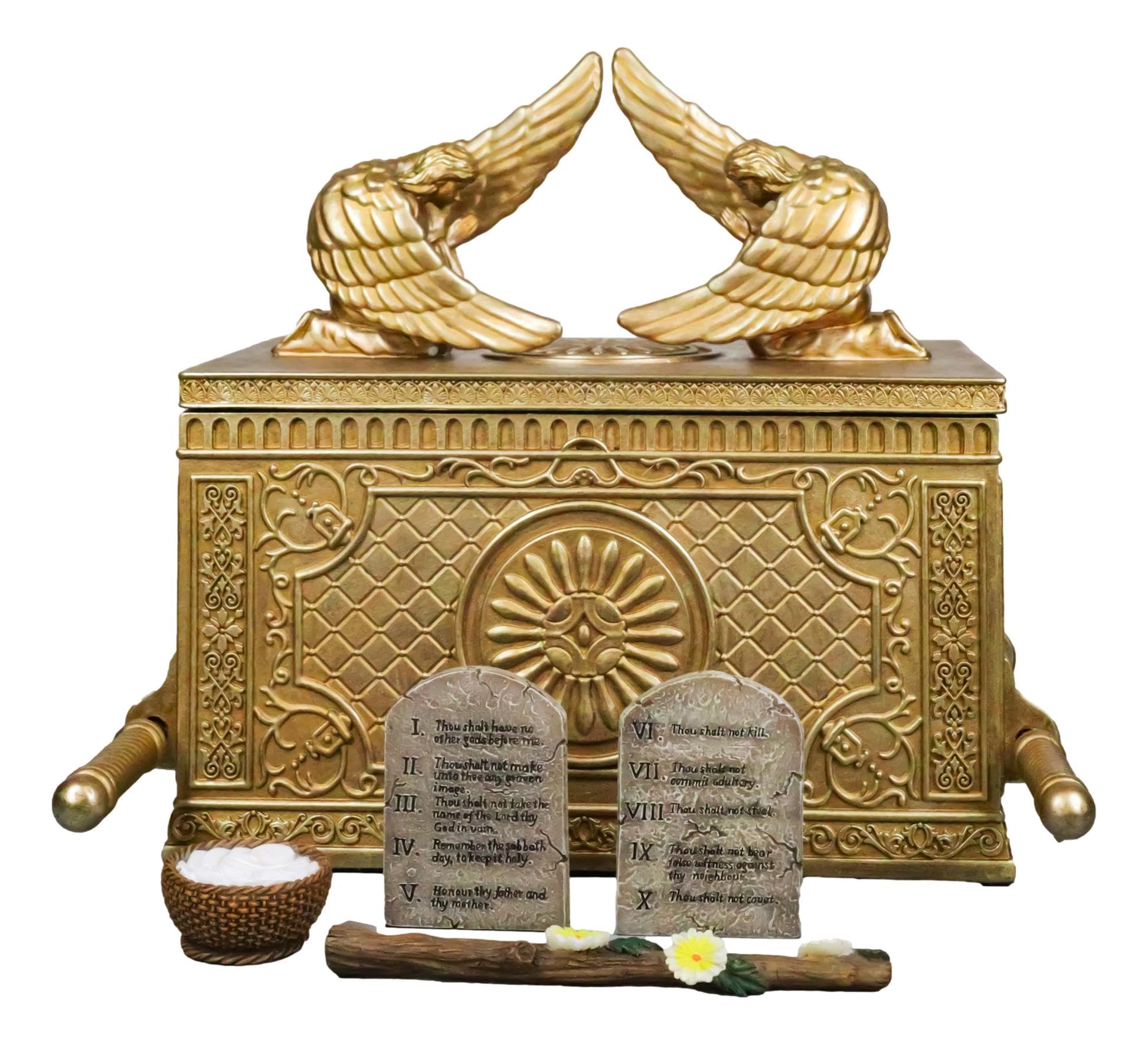 Amazon.com: Ebros Gift Matte Gold Holy Relic Ark of The Covenant