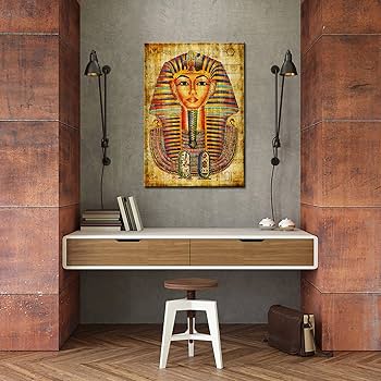 Amazon.co.jp: iLOOKLiKE エジプトファラオ キャンバス ウォールアート