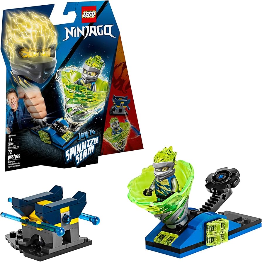 Amazon.com: LEGO NINJAGO Spinjitzu Slam Jay 70682 Building Kit (72