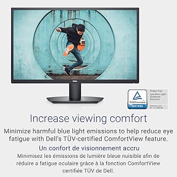 Dell 27 inch Monitor FHD (1920 x 1080) 16:9 Ratio with Comfortview
