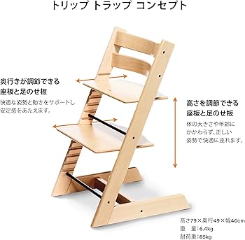 Amazon | Stokke(ストッケ) トリップトラップ ベビーチェア ハイチェア