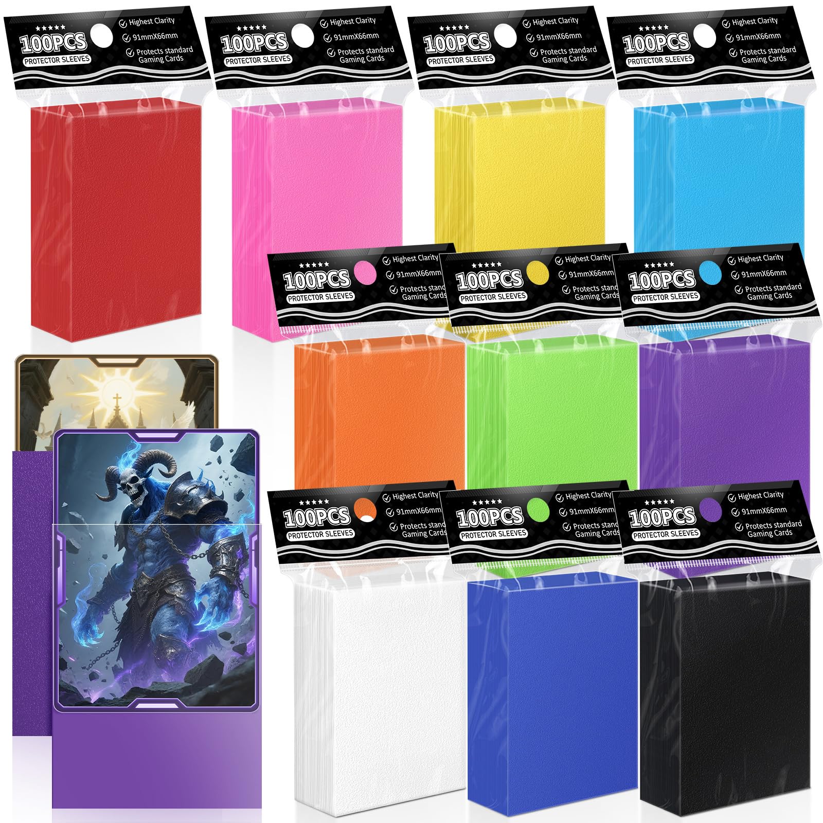 Amazon.co.jp: 1000ct トレーディングカードスリーブ MTGマット