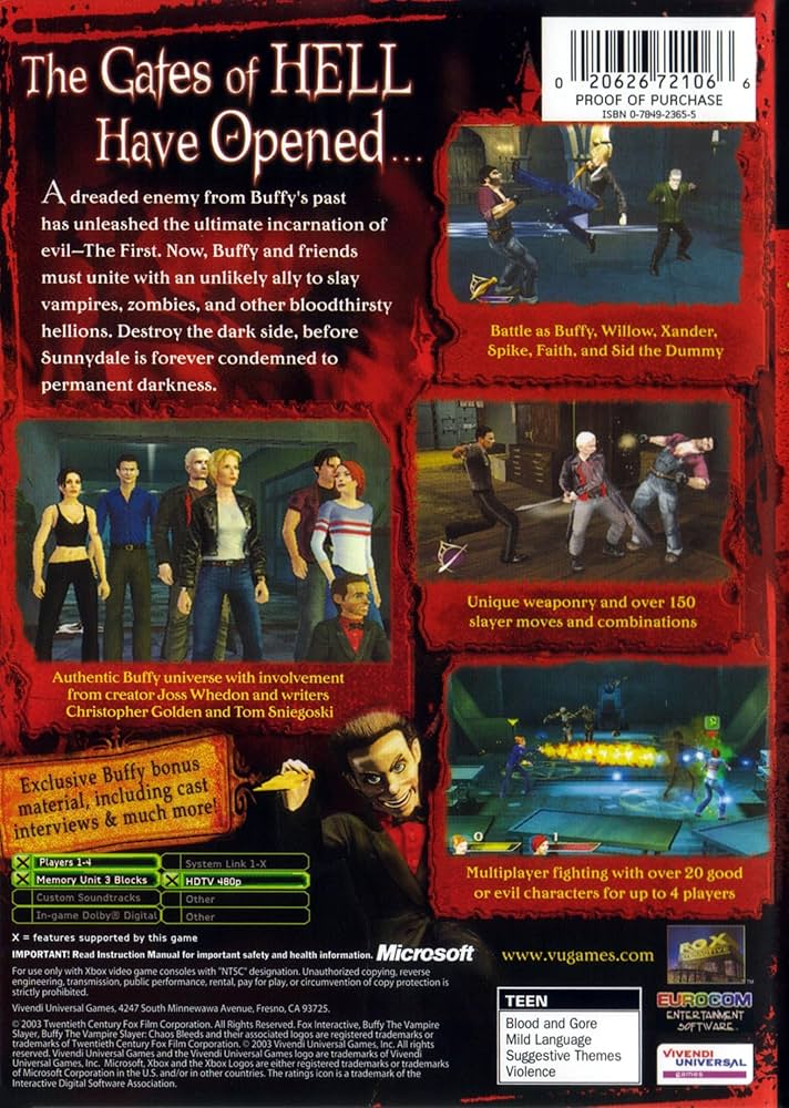 Amazon.com: Buffy the Vampire Slayer (Renewed) : Video Games