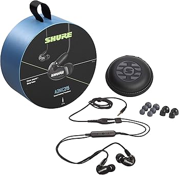 Amazon.com: Shure AONIC 215 Wired Sound Isolating Earbuds, Clear
