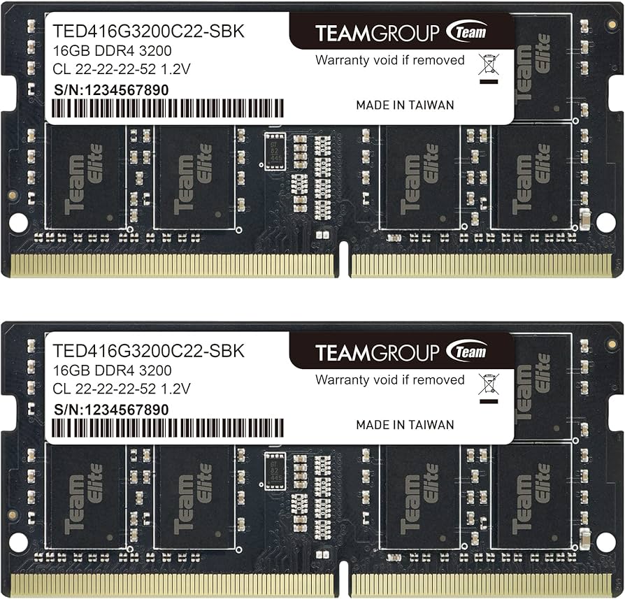 TEAMGROUP Elite DDR4 32GB Kit (2 x 16GB) 3200MHz PC4-25600 CL22