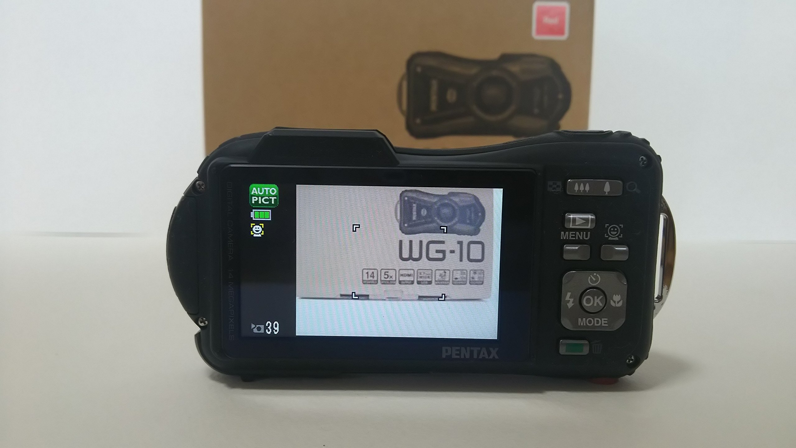 Amazon | PENTAX 防水デジタルカメラ PENTAX WG-10 レッド 1cmマクロ