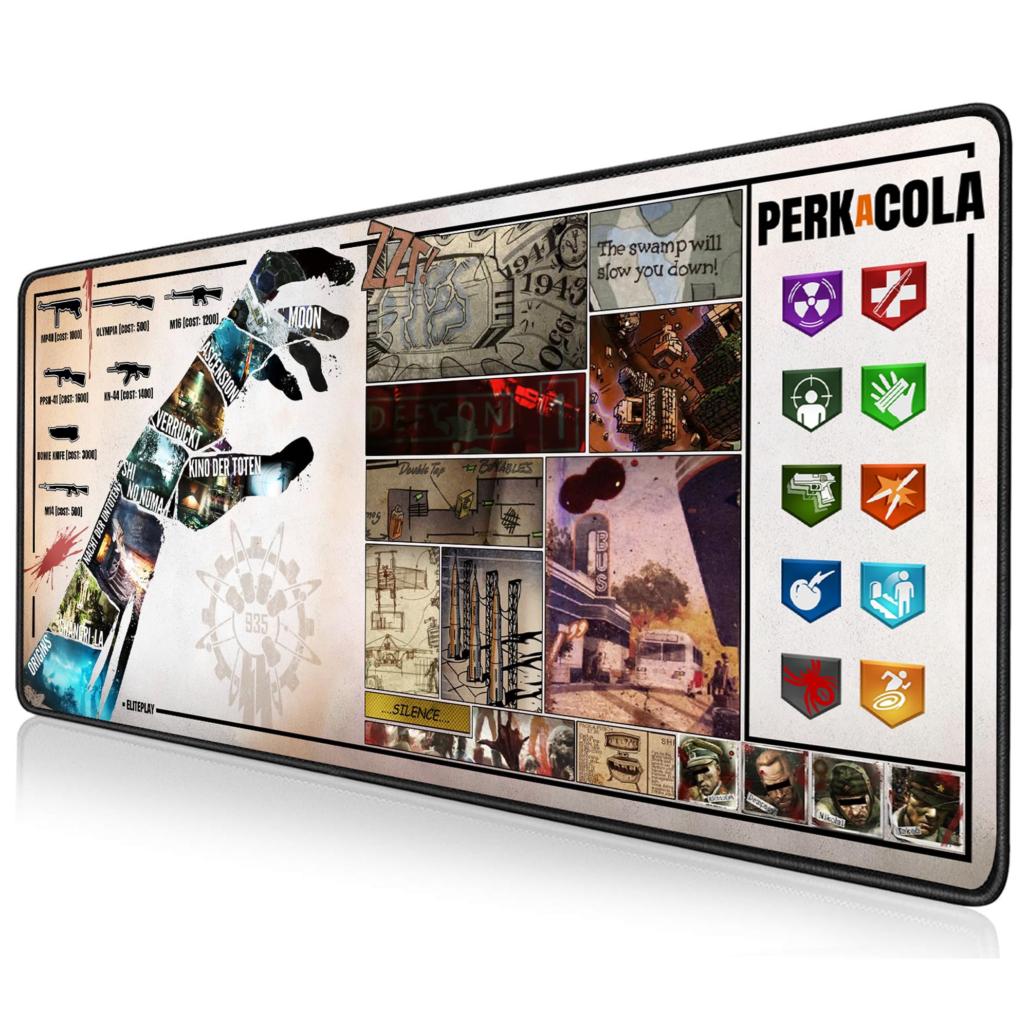 Amazon.com: ElitePlay Zombies Extra Large Gaming Mouse Mat