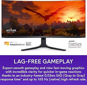 Amazon.co.jp: Dell ALIENWARE 34インチ カーブ型 QD-OLED ゲーミング