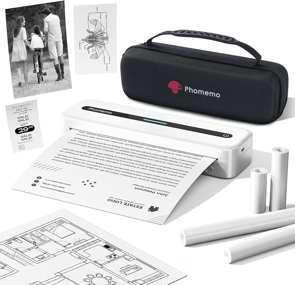 Amazon.co.jp: Phomemo M832 モバイルプリンター A4感熱ロール紙収納