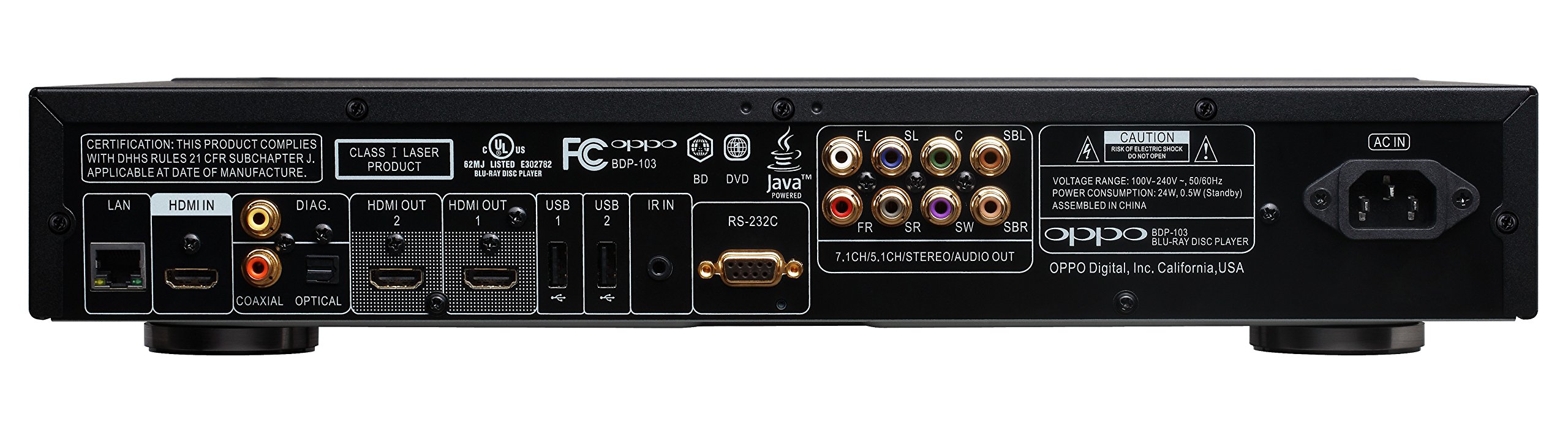 Amazon.com: OPPO BDP-103 Universal Disc Player (SACD / DVD-Audio