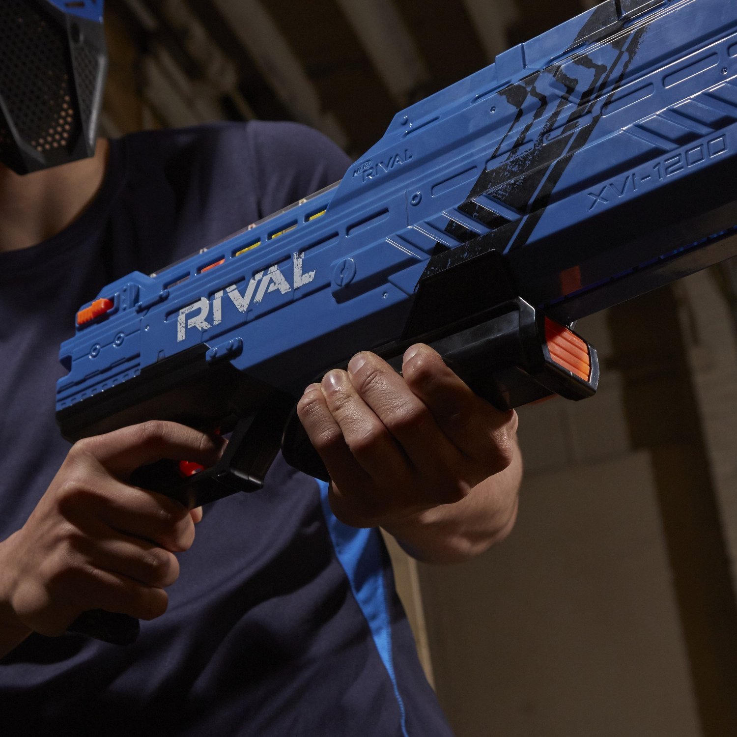 Amazon.co.jp: Nerf Hasbrow Rival Atlas XVI-1200 Blaster (Blue