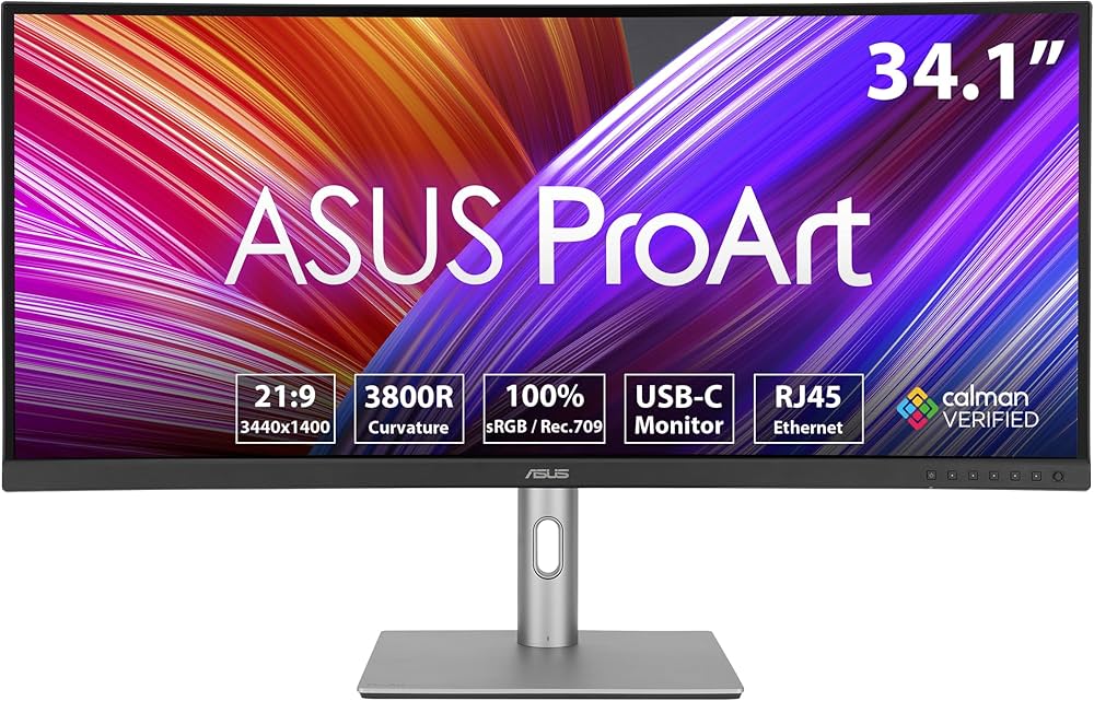 Amazon.co.jp: ASUS ウルトラワイドモニター ProArt PA34VCNV カーブド