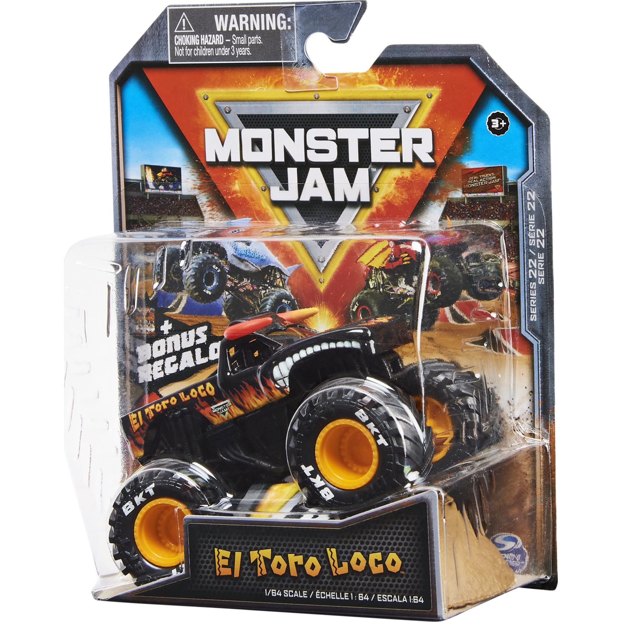 Amazon.co.jp: MonsterJam El Toro Loco (ブラック)、1:64スケール
