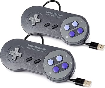 Amazon.co.jp: レトロクエスト USBコントローラー レトロ調 【2個