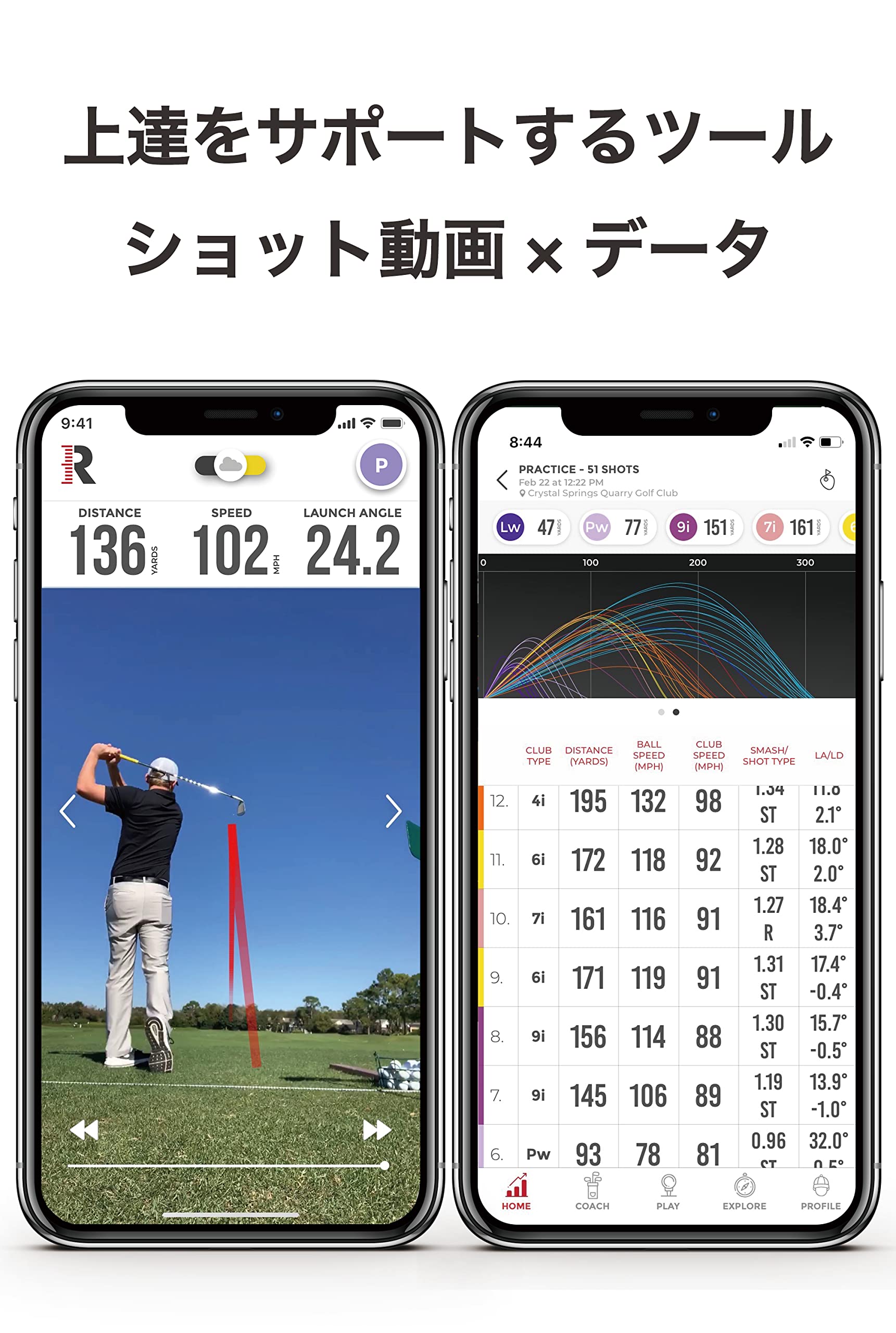 Amazon | ラプソード (Rapsodo) MLM ゴルフ 弾道測定器 スイング練習