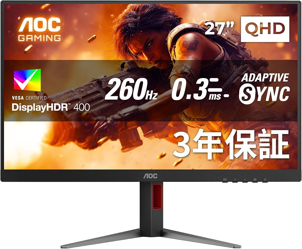 Amazon.co.jp: 【Amazon.co.jp 限定】AOC ゲーミングモニター 27インチ