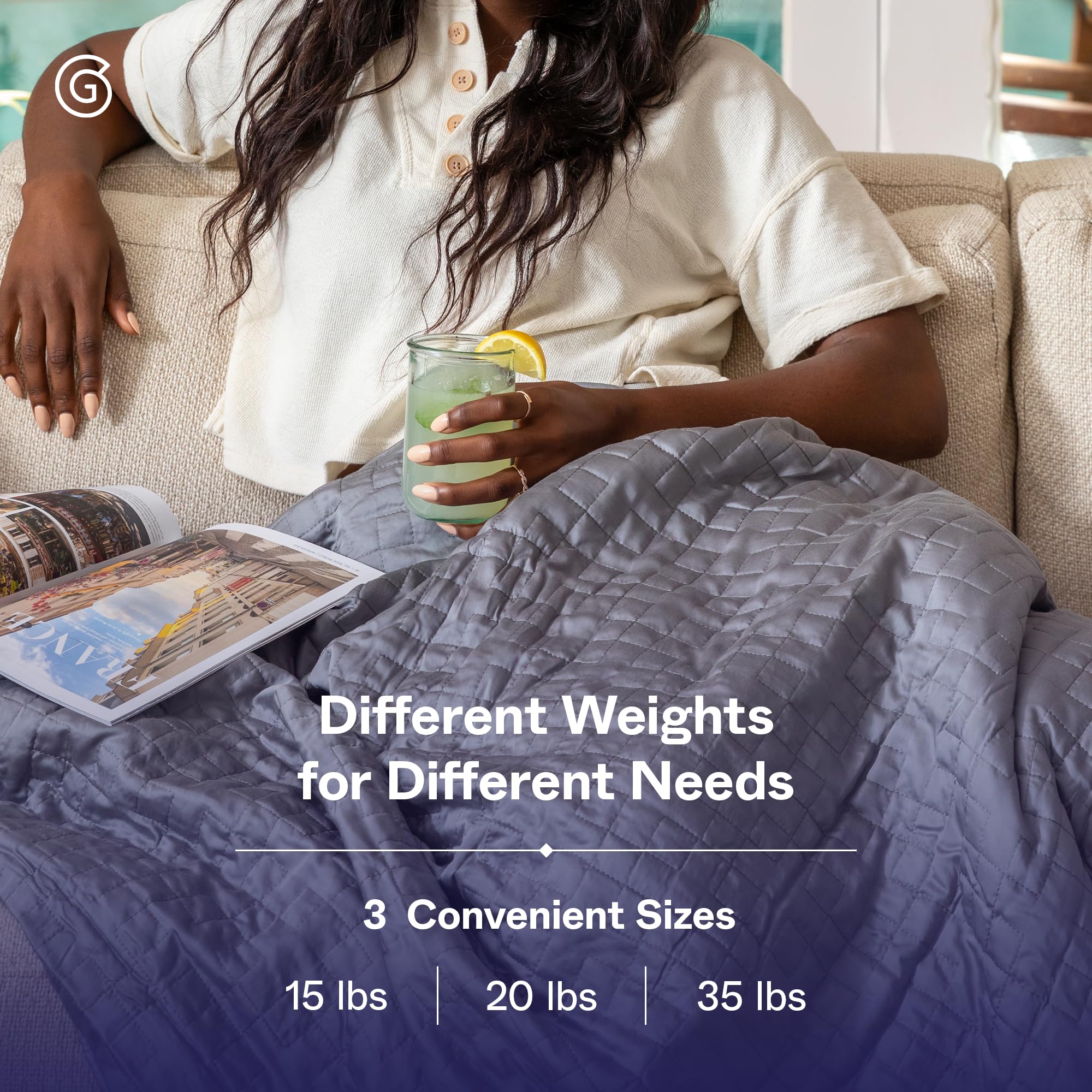 M*x様 hugravi 加重ブランケット グレー 152cm x 203cm M*x様 hugravi