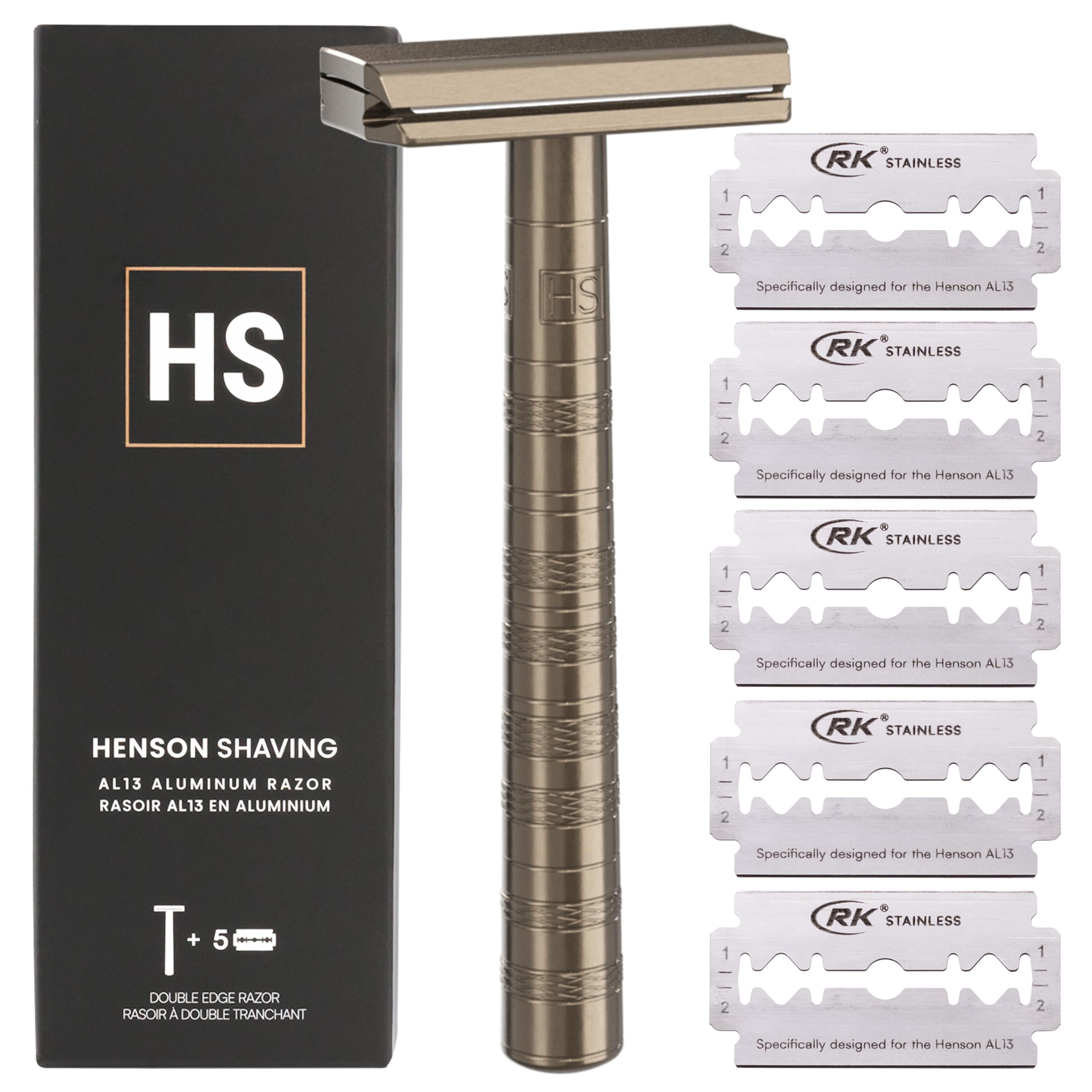 Amazon.com: Henson Shaving Razor - Tan Double Edge Safety Razor