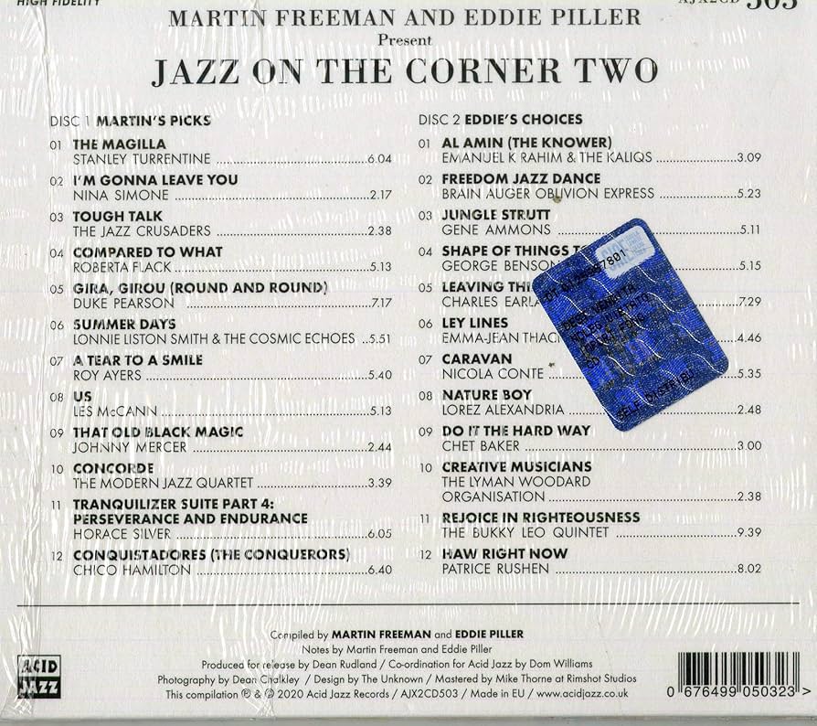 Martin Freeman And Eddie Piller Present Jazz On The Corner Two