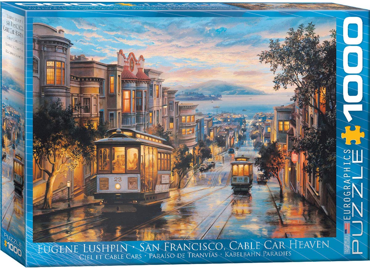 Amazon.com: EuroGraphics San Francisco Cable Car Heaven by Eugene