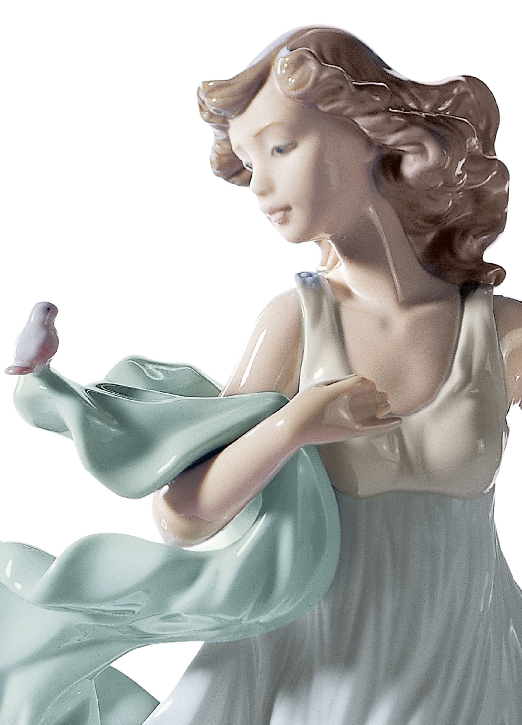 Amazon.com: LLADRÓ Glossy Porcelain Figure Summer Serenade in