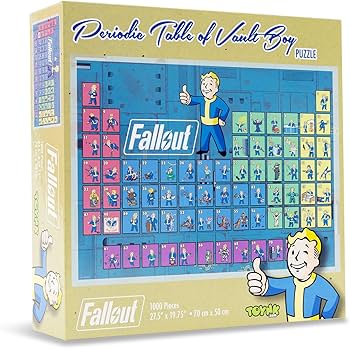 Amazon.com: Fallout Periodic Table of Vault Boy 1000-Piece Jigsaw