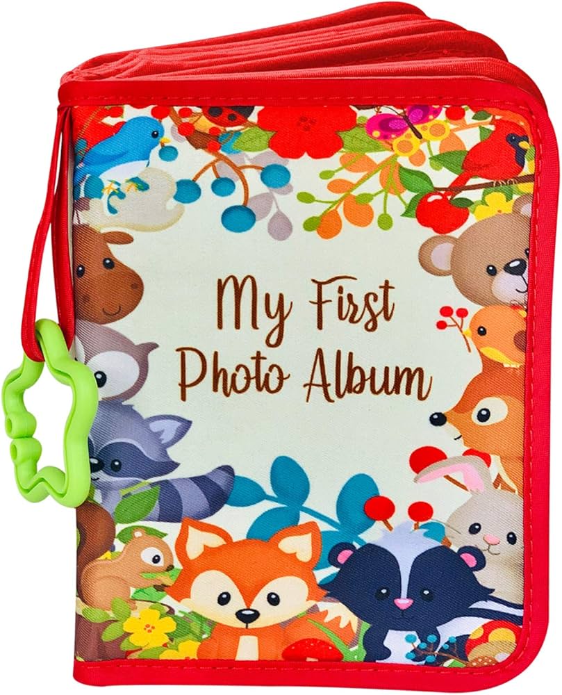 ToddleBee Baby Photo Album - Soft First Year Book With Woodland