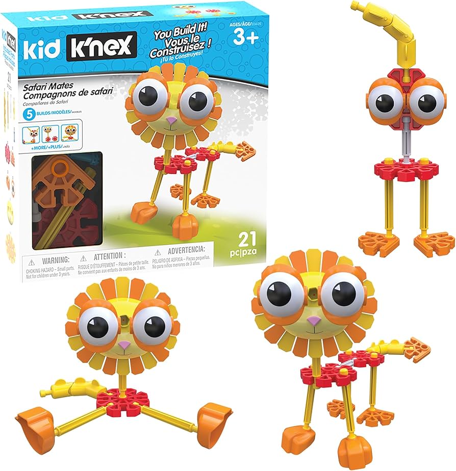 Amazon.com: K'NEX Kid Safari Mates Building Set‚ 21 Pieces, STEM