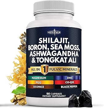 Amazon.com: NEW AGE Shilajit Supplement with Sea Moss, Ashwagandha
