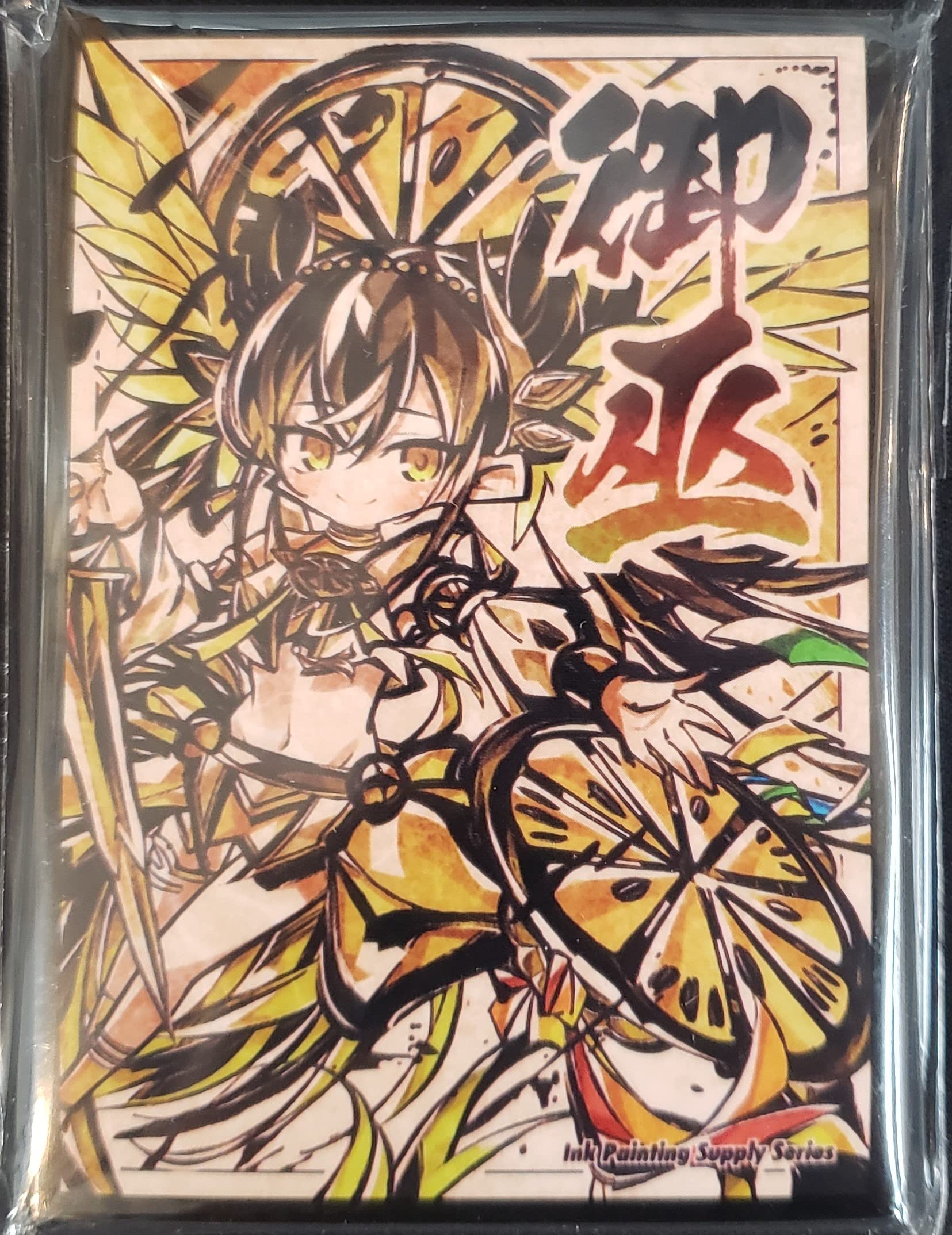 Amazon.co.jp: Cake Rabbits ミニサイズ カードスリーブ 『遊戯 墨絵風