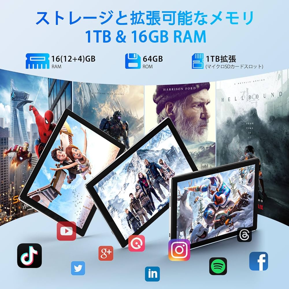 Amazon.co.jp: 【 10インチ 2025初登場】 Android 15 タブレット 10