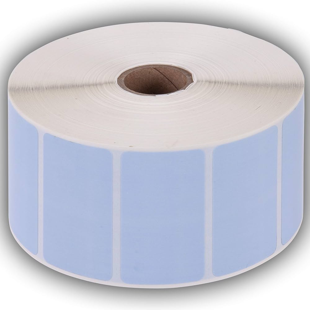 Amazon.co.jp: 2.25インチ x 1.25インチ 直接熱穴あきステッカーラベル