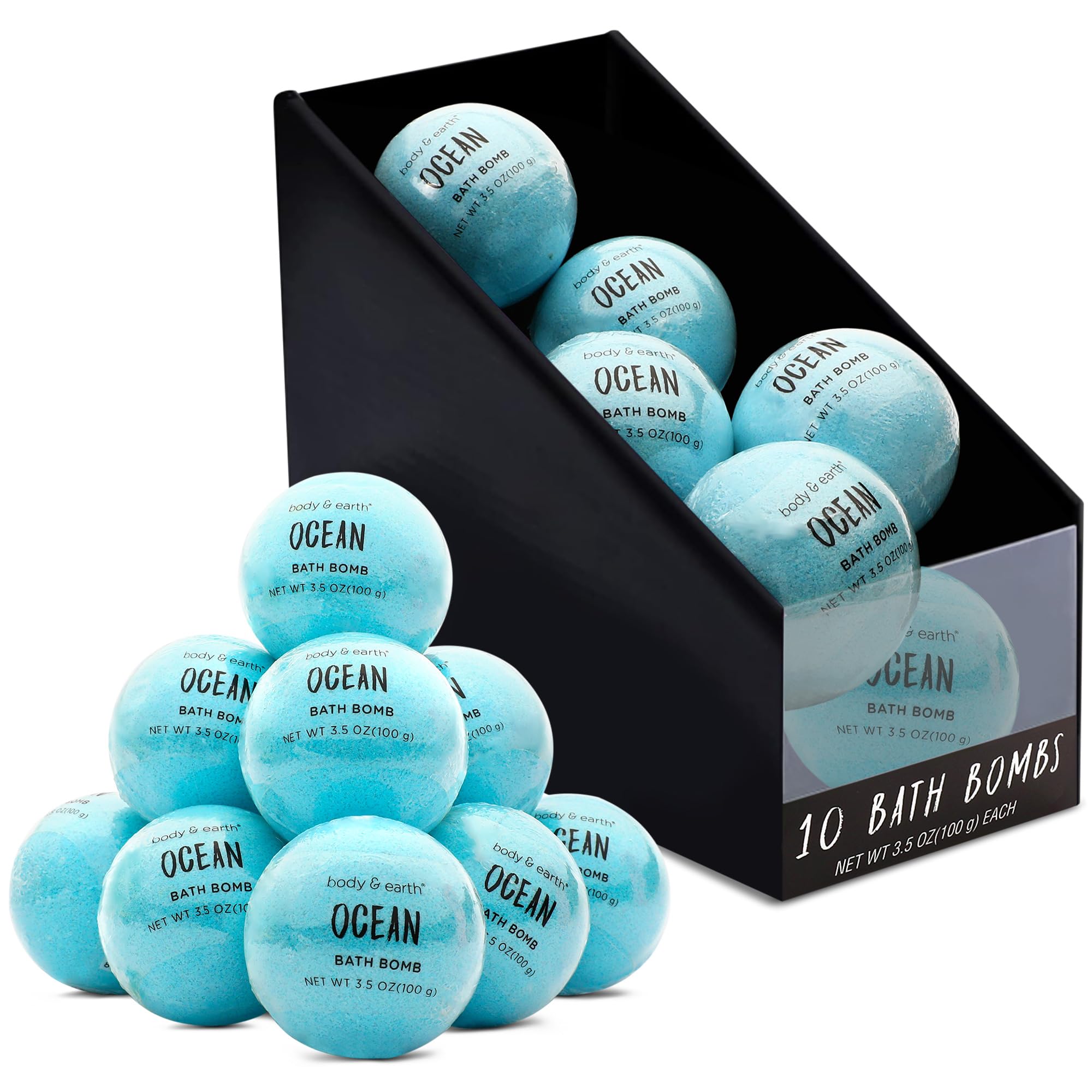 Amazon.com : Bath Bombs for Women, BODY & EARTH 10 X 3.5 oz Ocean