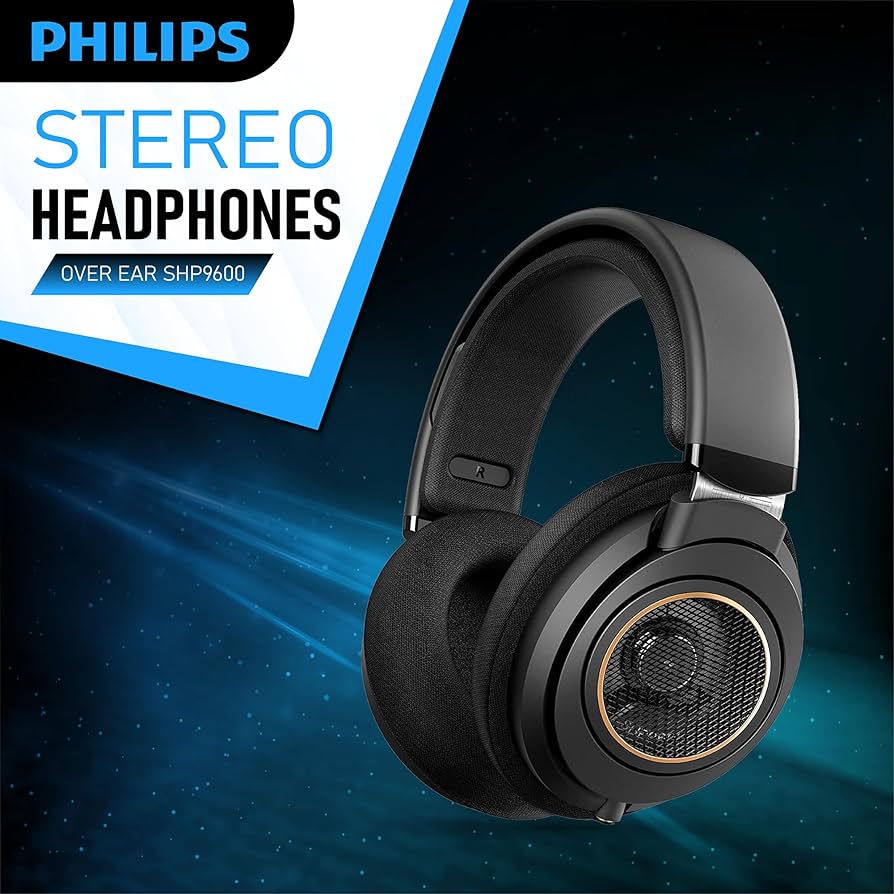 Amazon.com: Philips SHP9600 - Audífonos con cable, ajuste cómodo