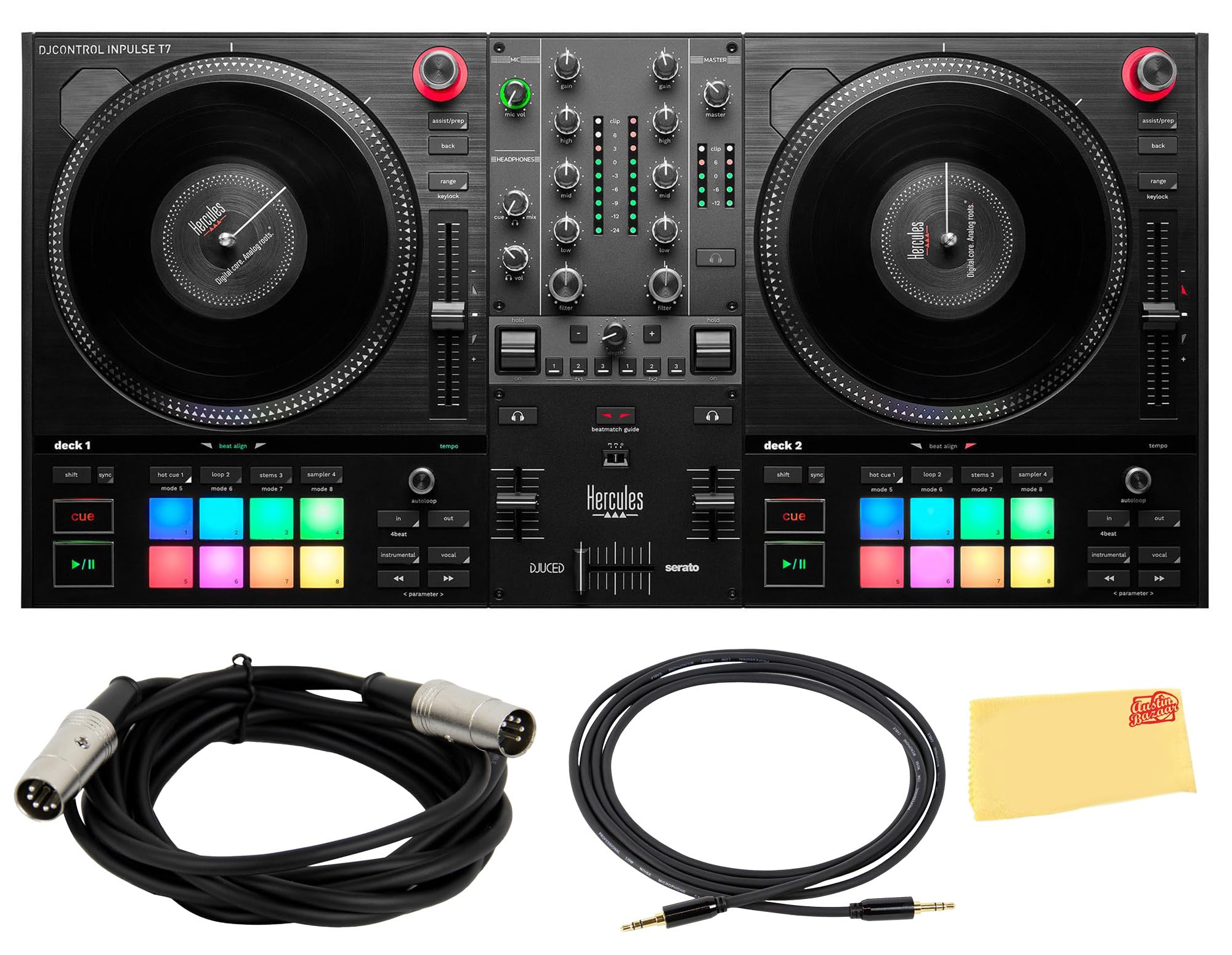 Amazon.com: Hercules DJControl Inpulse T7 2-Channel DJ Controller
