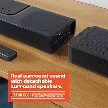 Amazon.com: JBL Bar 1000: 7.1.4-Channel soundbar with Detachable