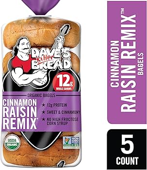 Amazon.com: Dave's Killer Bread Cinnamon Raisin Remix Bagels