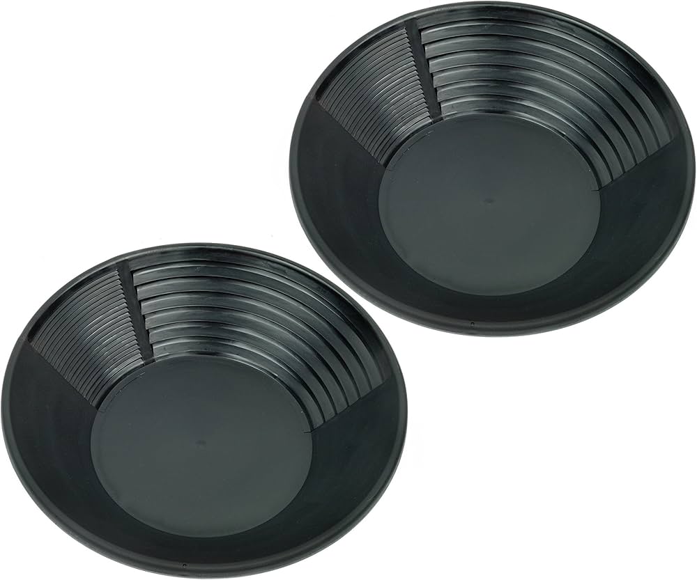 Amazon.co.jp: 【 2枚セット】砂金採りに♪ エスティング パンニング皿