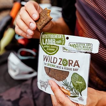 Amazon.com: Wild Zora Meat & Veggie Bars, Mediterranean Lamb, 10