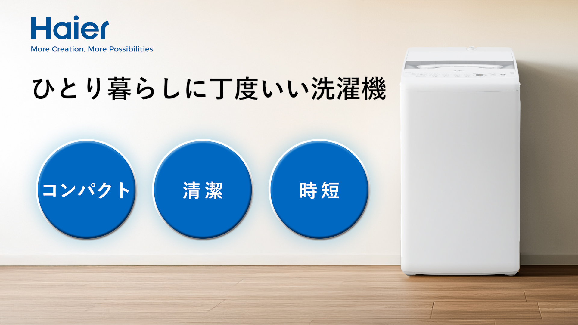 Amazon | ハイアール(Haier) 洗濯機 4.5kg しわケア脱水 槽風乾燥 槽