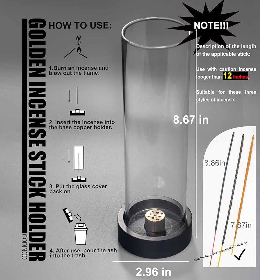 Amazon.com: CODINOO Incense Holder for Sticks,Modern Incense Stick