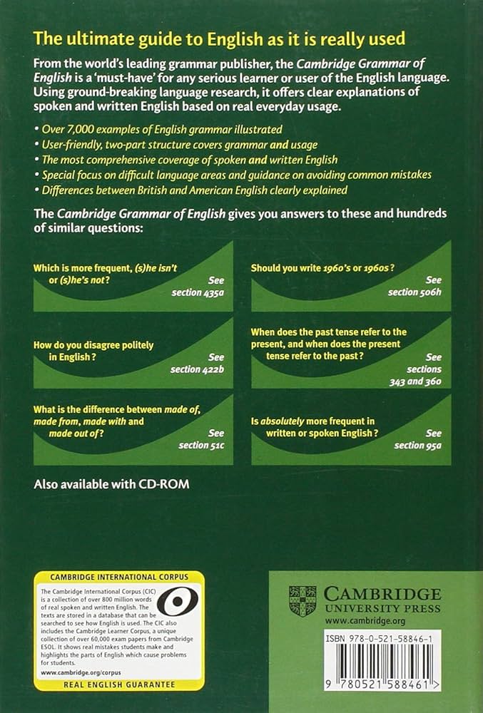 Amazon | Cambridge Grammar of English: A Comprehensive Guide