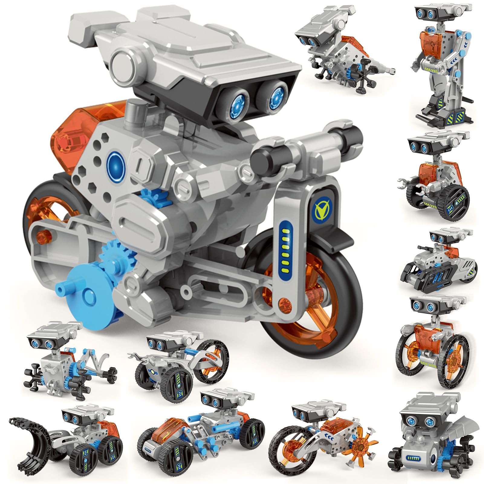 Amazon.com: Jiakora 12-in-1 STEM Robot Kit Toys for Kids 8-12 12