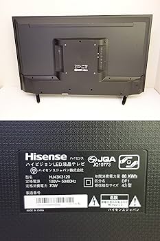Amazon | 【中古】M▽ハイセンス 液晶テレビ 2017年 43インチ 外付け