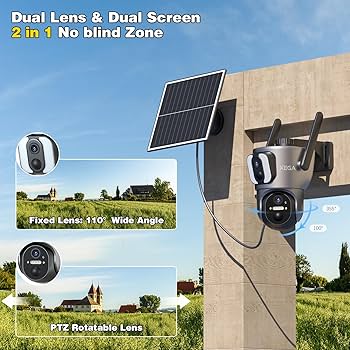 Amazon.com : Xega 4G Cellular Security Camera【Dual Lens】Outdoor